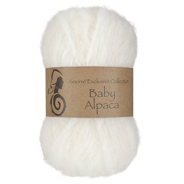 Viking snorre Baby alpaca 300 hvid